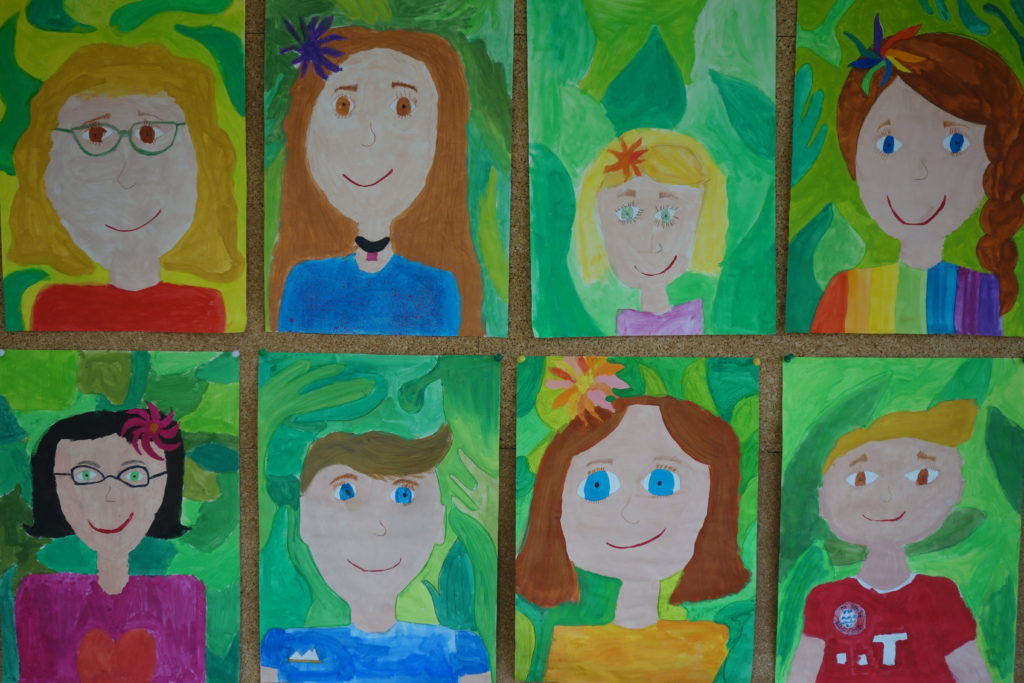Selbstportrait - Klasse 4b