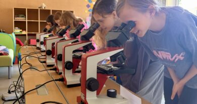 Mikroskopieren der 3. Klassen